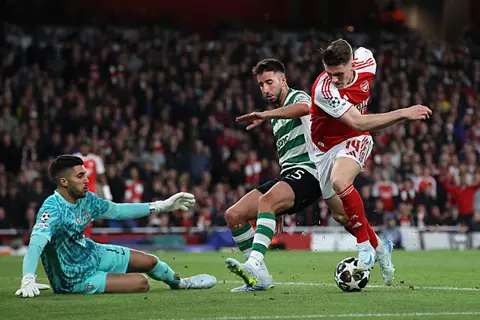 مباراة بدون أهداف.. آرسنال يتأهل بسهولة لنصف نهائي الأبطال على حساب سبورتنج لشبونة